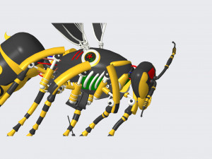 wasp robotic 3D मॉडल