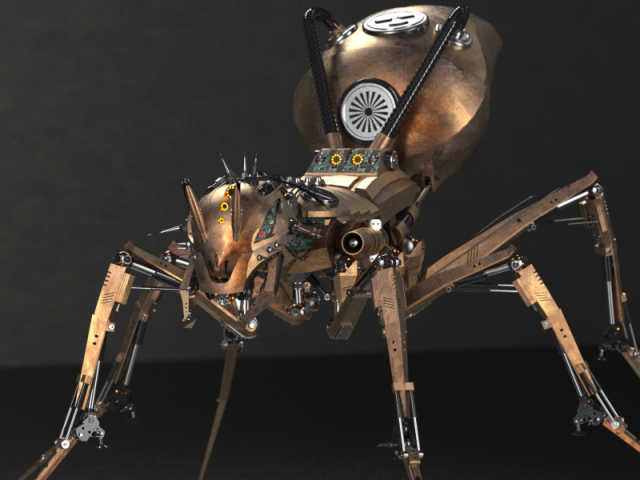 ant robotic model 3D Model .c4d .max .obj .3ds .fbx .stl .blend 