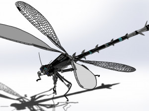 dragonfly robotic model 3D Model