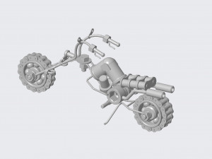 motorcycle model 3D Модель