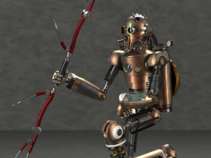modello robotico steampunk Modello 3D