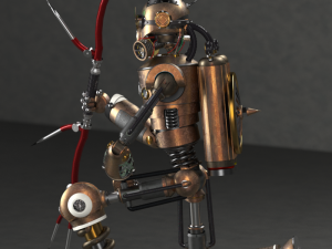 steampunk robotic model 3D Model