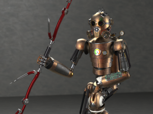 steampunk robotic model 3D Model