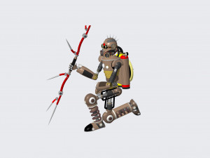 steampunk robotic model 3D Model