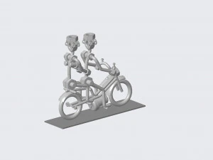 metal art motorcycle 3D Model