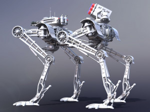 Robots All Terrain AT-ST5 3D Модель