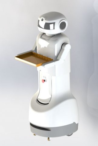 Service robot 3D Модель .c4d .max .obj .3ds .fbx .stl .blend 