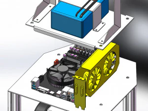 Robot di servizio Modello 3D