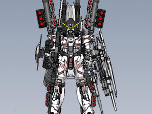 Unicorn Gundam FA 3D Model