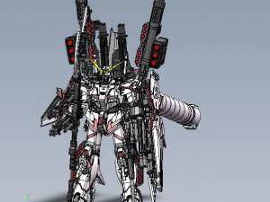 Unicorn Gundam FA 3D Model