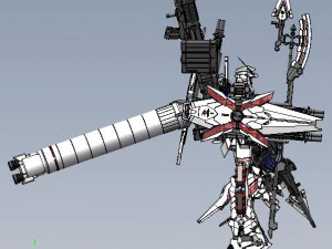 Unicorn Gundam FA 3D Model