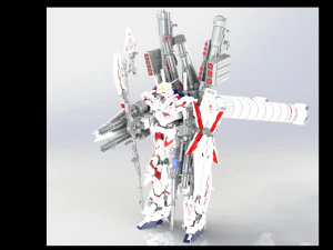 Unicorn Gundam FA 3D Model