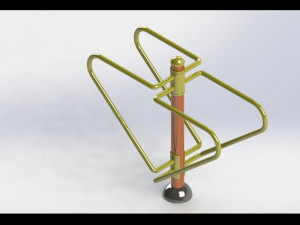 A variety of community fitness equipment model diagram 3D 모델