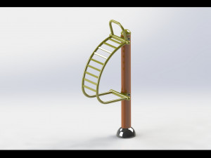 A variety of community fitness equipment model diagram 3D 모델