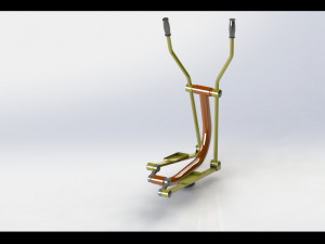 A variety of community fitness equipment model diagram 3D 모델