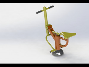 A variety of community fitness equipment model diagram 3D 모델