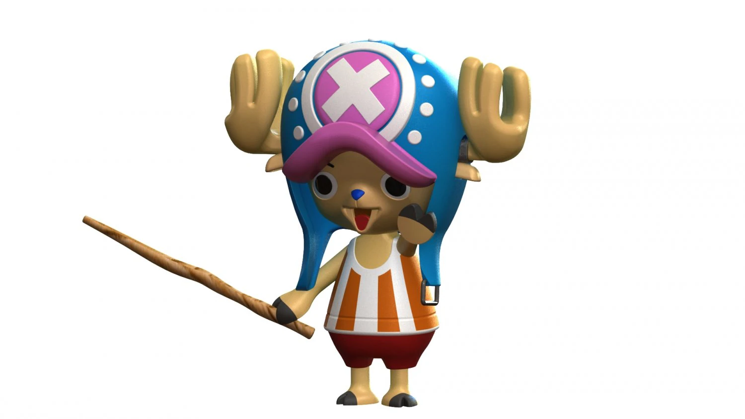 Choper cartoon character 3D Model .c4d .max .obj .3ds .fbx .stl .blend 