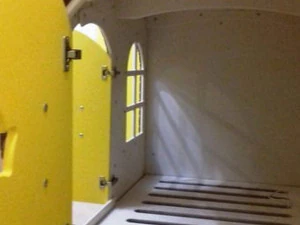 A fortress for children with beds a play area on the second level 3D Model