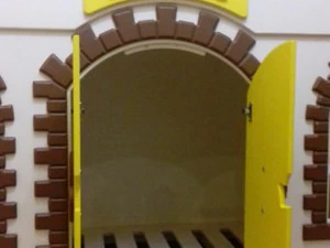 A fortress for children with beds a play area on the second level 3D Model