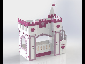 Children bed Knight Castle Children bed Knight Castle 3Dモデル