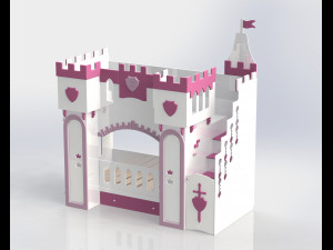 Children bed Knight Castle Children bed Knight Castle 3D-Modell