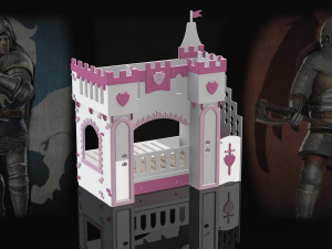 Children bed Knight Castle Children bed Knight Castle 3D-Modell
