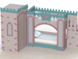 Children bed Prince Castle children bed Prince Castle 3D Model