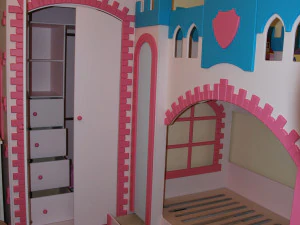 Kinderbed Prince Castle kinderbed Prince Castle 3D Model