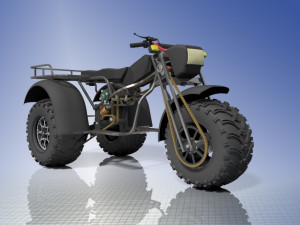 Tricycle moto drive 3D Модель