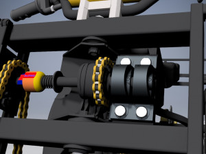 Tricycle moto drive 3D Model