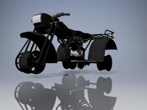 Tricycle moto drive 3D Model