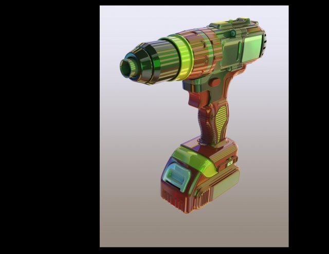 Hand drill PIN 13mm impact drill Modelo 3D .c4d .max .obj .3ds .fbx .stl .blend 