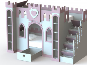 Children bed Fortress 3D मॉडल