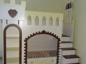Children bed Fortress Observatory with built in bar Model 3D