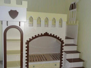 Children bed Fortress Observatory with built in bar 3D Model