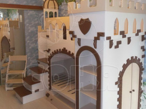 Children bed Fortress Observatory with built in bar Model 3D