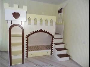 Children bed Fortress Observatory with built in bar 3D Model