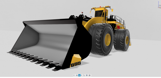 Letourneau l2350 komatsu we2350 wheel loader 1 3D मॉडल .c4d .max .obj .3ds .fbx .stl .blend 