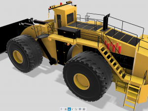 Letourneau l2350 komatsu we2350 wheel loader 1 3D मॉडल