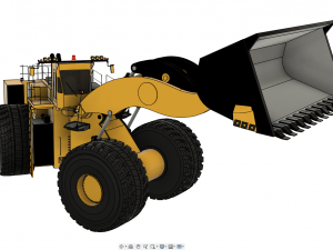 Letourneau l2350 komatsu we2350 wheel loader 1 3D मॉडल