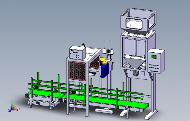 Sorting and Quantitative Packaging Machine Modèle 3D .c4d .max .obj .3ds .fbx .stl .blend 