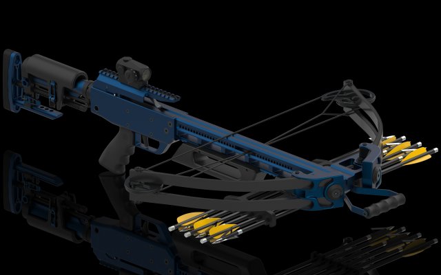 Crossbow model diagram Modèle 3D .c4d .max .obj .3ds .fbx .stl .blend 