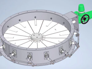 Ammortizzatore a petalo Modello 3D