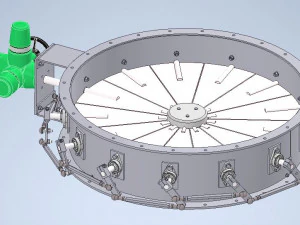 Ammortizzatore a petalo Modello 3D