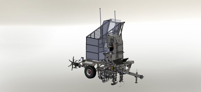 Pancar harvesting machine Model 3D .c4d .max .obj .3ds .fbx .stl .blend 