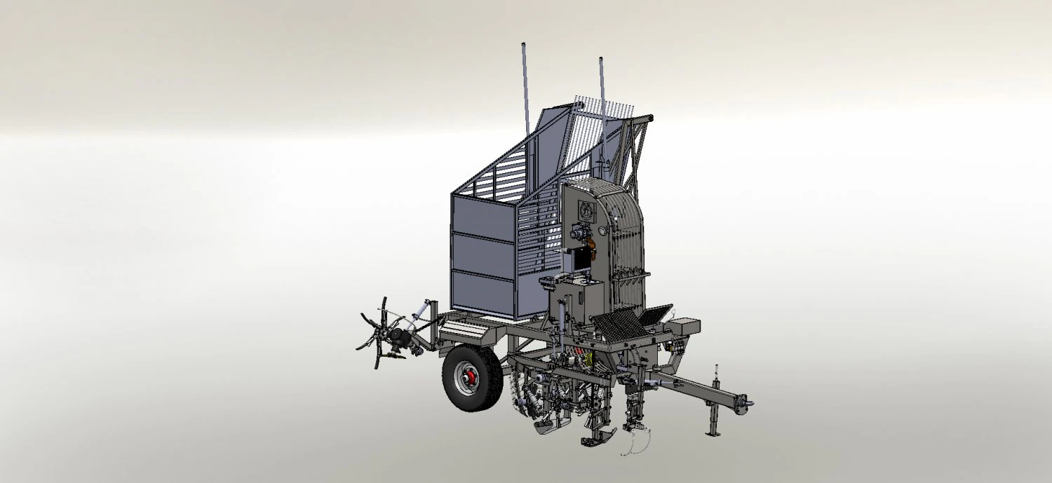 Pancar harvesting machine 3D Model .c4d .max .obj .3ds .fbx .stl .blend
