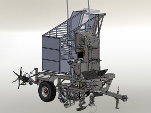 Pancar harvesting machine Model 3D