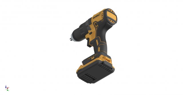 Cordless Drill DeWalt DCD791 3D in 3DExport