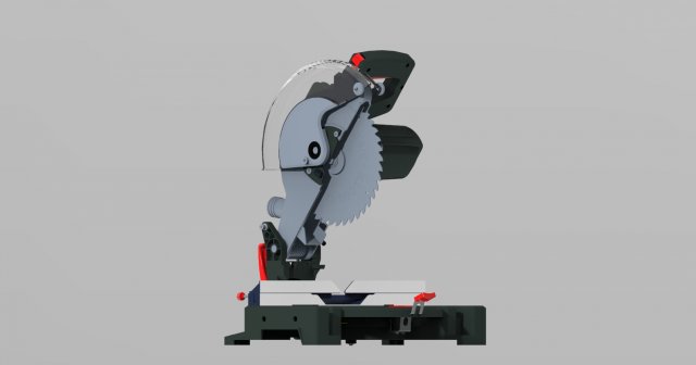 Electric Aluminum Cutting Machine Modello 3D .c4d .max .obj .3ds .fbx .stl .blend 