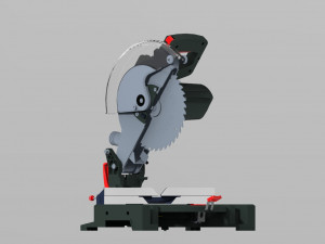 Electric Aluminum Cutting Machine 3D Model